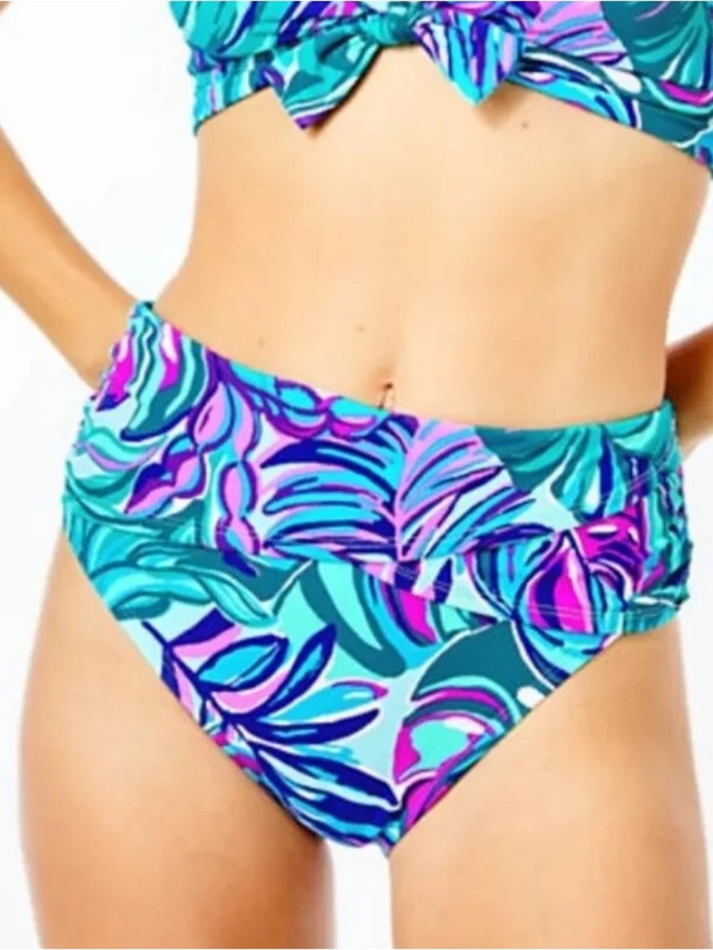 LILLY PULITZER, High Waisted Lagoon Sarong Hipster Bottom, Size 4, NWOT